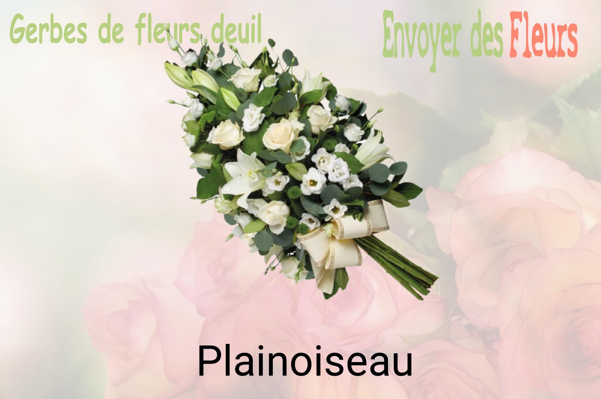 Gerbe de fleurs de deuil livrée à Plainoiseau